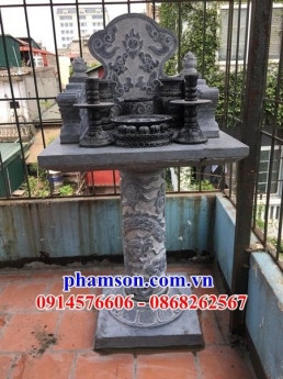 95 Miếu đá thờ ông thiên vĩnh long - cây hương đá nguyên khối