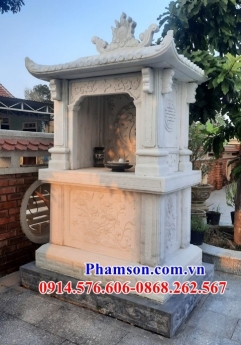 630 bàn thờ ông thiên đẹp tiền giang - cây hương đá