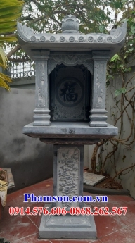630 bàn thờ ông thiên đẹp tiền giang - cây hương đá