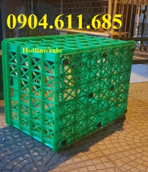 Sọt nhựa đựng hàng có 8 bánh xe, sọt đựng hàng shipper