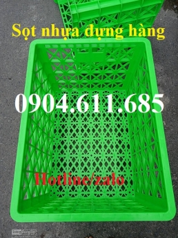Sọt nhựa đựng hàng có 8 bánh xe, sọt đựng hàng shipper