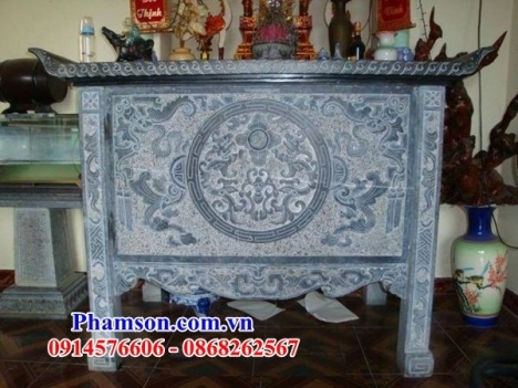 15 bàn đá thờ ngoài trời đẹp - bàn lễ đá ninh thuận