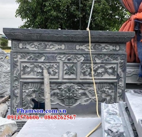 15 bàn đá thờ ngoài trời đẹp - bàn lễ đá ninh thuận