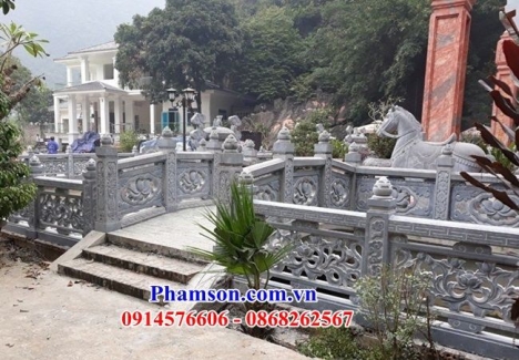 43 Lan can đá hà giang đẹp - mẫu hàng rào bằng đá nguyên khối