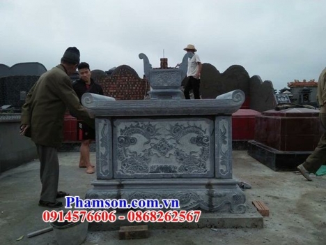 56 bàn lễ đá đẹp kon tum - bàn lễ sân chùa bằng đá xanh
