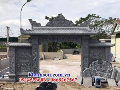 80 Cổng đá đẹp sóc trăng - cổng nhà thờ họ bằng đá