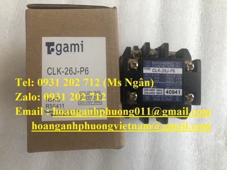 CLK-26J-P6 | Contactor | Togami | chính hãng