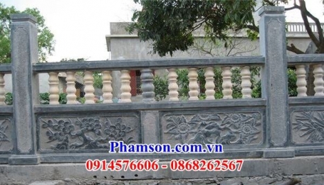 124 Lan can đá đẹp thái nguyên - tường bao rào bằng đá