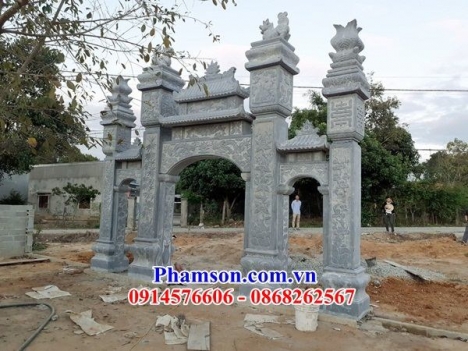 48 Cổng đá đẹp long an - cổng đá nguyên khối