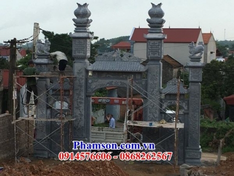 06 Cổng tam quan đẹp kiên giang - cổng bằng đá tự nhiên