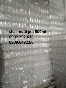 nhập sỉ chai muối pet 500ml cao cấp của cty Vương Ngọc sẵn tạikho