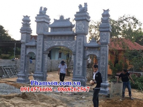 06 Cổng tam quan đẹp kiên giang - cổng bằng đá tự nhiên