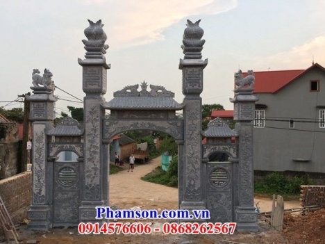 48 Cổng đá đẹp long an - cổng đá nguyên khối