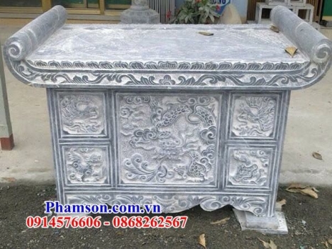 018 Bàn lễ đá đẹp đắk lắk - bàn lễ ngoài trời bằng đá