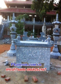 15 bàn đá thờ ngoài trời đẹp - bàn lễ đá ninh thuận