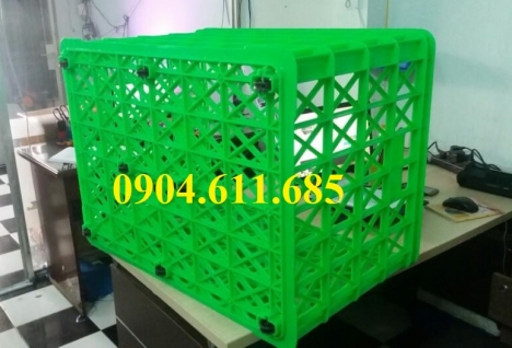 Sọt nhựa đựng hàng có 8 bánh xe, sọt đựng hàng shipper