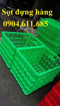 Sọt nhựa đựng hàng có 8 bánh xe, sọt đựng hàng shipper