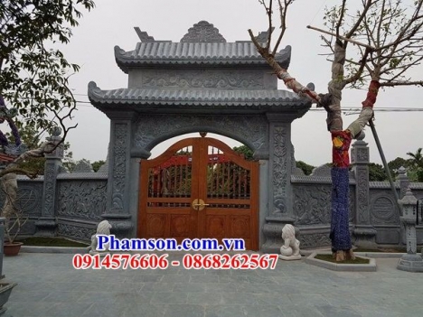 48 Cổng đá đẹp long an - cổng đá nguyên khối
