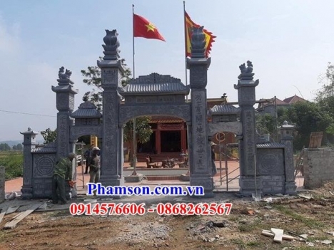 80 Cổng đá đẹp sóc trăng - cổng nhà thờ họ bằng đá