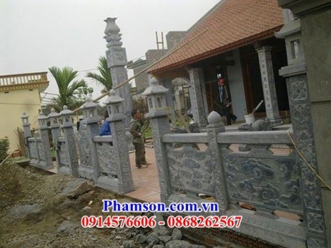 43 Lan can đá hà giang đẹp - mẫu hàng rào bằng đá nguyên khối