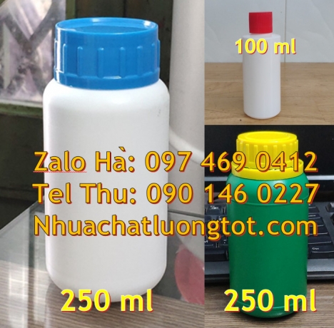 chai xịt phun sương 500ml, chai 250ml đựng thuốc thủy sản chai 500ml đựng trà sữa, chai 1l đựng sữa