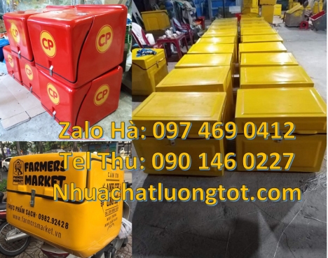 Thùng giao đồ ăn nhanh, Thùng giao cơm, Thùng ship hàng nhanh, Giá thùng nhựa giao hàng, Thùng giữ n