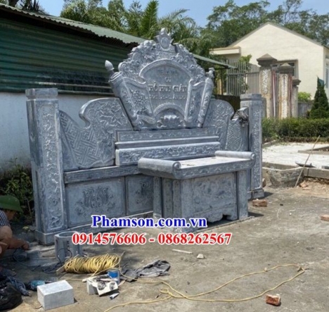 15 bàn đá thờ ngoài trời đẹp - bàn lễ đá ninh thuận