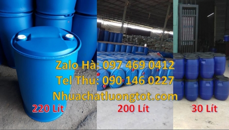 Phuy nhựa 150 lít nắp mở, Phuy nhựa đựng hóa chất, Thùng phuy nhựa 120 lít thùng phuy 220 lít, Bán