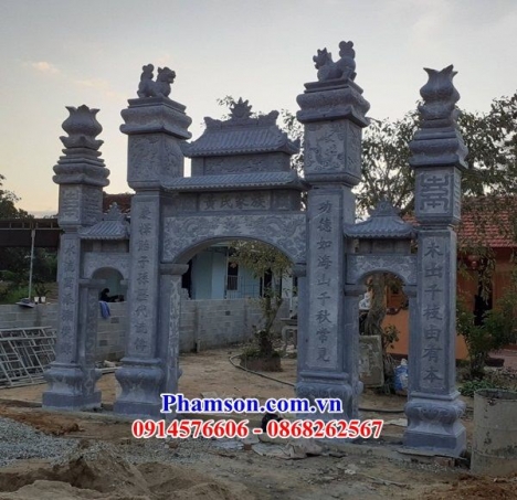 48 Cổng đá đẹp long an - cổng đá nguyên khối