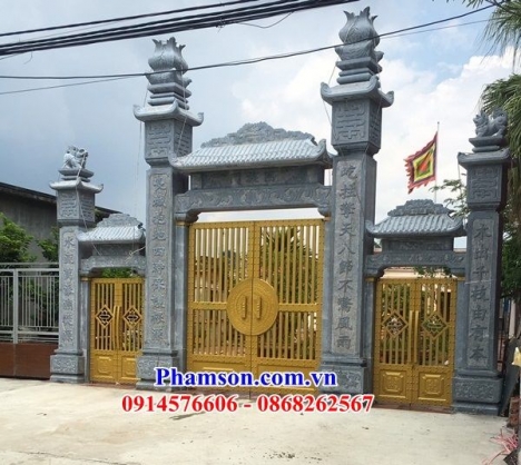 06 Cổng tam quan đẹp kiên giang - cổng bằng đá tự nhiên