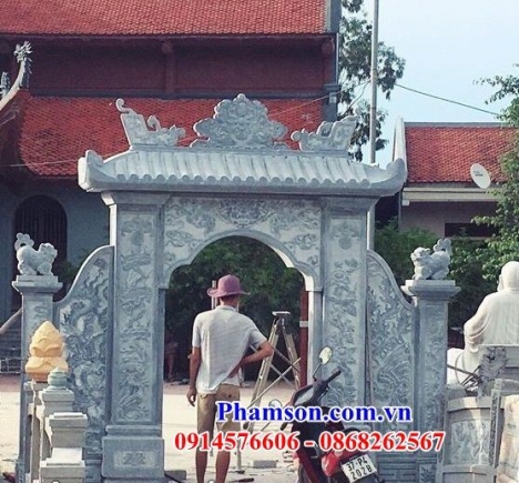 80 Cổng đá đẹp sóc trăng - cổng nhà thờ họ bằng đá