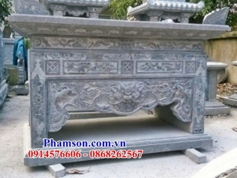 15 bàn đá thờ ngoài trời đẹp - bàn lễ đá ninh thuận