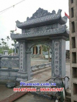 80 Cổng đá đẹp sóc trăng - cổng nhà thờ họ bằng đá