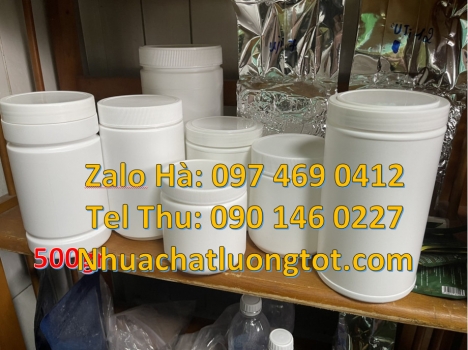 Hũ 0.5kg hdpe, Hũ 1kg vặn, Hũ giá rẻ, Hũ nhựa hdpe 500gr đựng hóa chất, hũ 1kg đựng bột mới 100%, Hủ