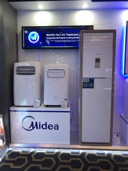 Lắp đặt Máy Lạnh tủ đứng MIDEA đặt sàn giá cực mềm – siêu tiết kiệm điện
