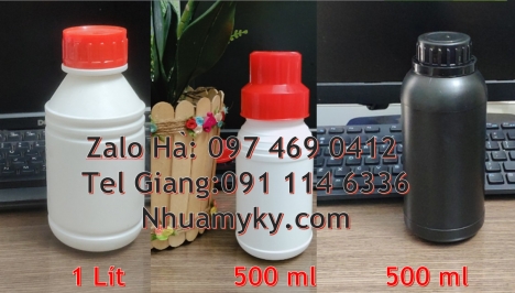 chai xịt phun sương 500ml, chai 250ml đựng thuốc thủy sản chai 500ml đựng trà sữa chai 1l đựng sữa