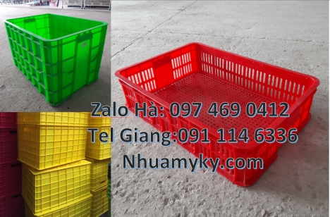 Khay nhựa Đựng Thực Phẩm, Thùng Nhựa Đặc Có Nắp, Sóng nhựa 26 bánh xe Thùng nhựa, Sóng nhựa bít 1T5