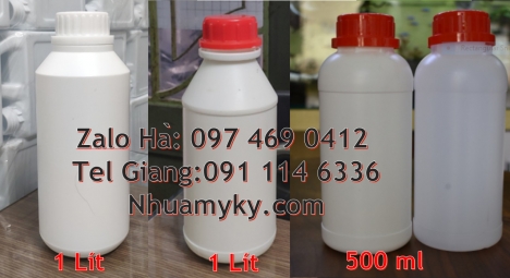 chai xịt phun sương 500ml, chai 250ml đựng thuốc thủy sản chai 500ml đựng trà sữa chai 1l đựng sữa