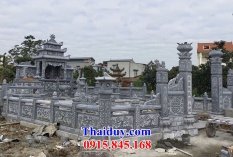 041 Lăng mộ đẹp nam định - nghĩa trang gia đình bằng đá khối