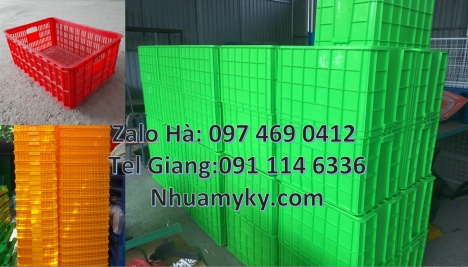 Khay nhựa Đựng Thực Phẩm, Thùng Nhựa Đặc Có Nắp, Sóng nhựa 26 bánh xe Thùng nhựa, Sóng nhựa bít 1T5