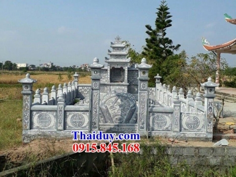 041 Lăng mộ đẹp nam định - nghĩa trang gia đình bằng đá khối