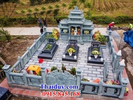 041 Lăng mộ đẹp nam định - nghĩa trang gia đình bằng đá khối