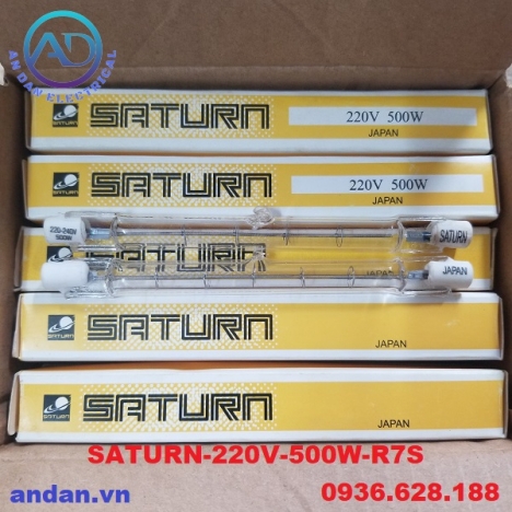 Bóng đèn Halogen R7S 300W 500W 1000W 1500W 220V dạng 2 đầu SATURN – JAPAN