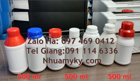 chai xịt phun sương 500ml, chai 250ml đựng thuốc thủy sản chai 500ml đựng trà sữa chai 1l đựng sữa
