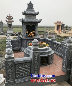 041 Lăng mộ đẹp nam định - nghĩa trang gia đình bằng đá khối