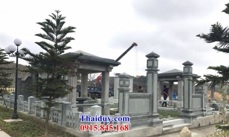 041 Lăng mộ đẹp nam định - nghĩa trang gia đình bằng đá khối