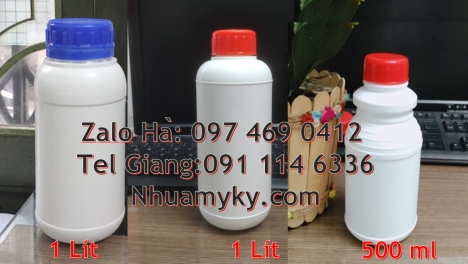chai xịt phun sương 500ml, chai 250ml đựng thuốc thủy sản chai 500ml đựng trà sữa chai 1l đựng sữa
