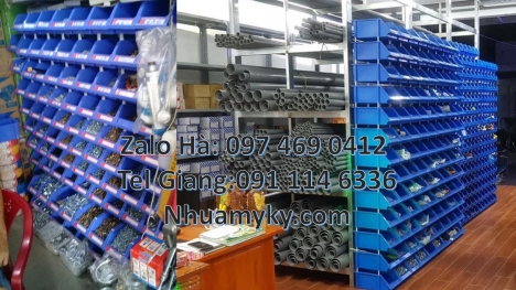 Khay nhựa giá sỉ lẻ, Kệ đựng phụ kiện duy tân, Kệ nhựa cỡ đại, khay đựng ốc vít khay linh kiện xanh