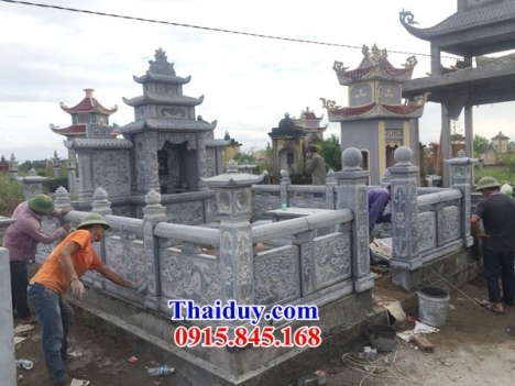 041 Lăng mộ đẹp nam định - nghĩa trang gia đình bằng đá khối