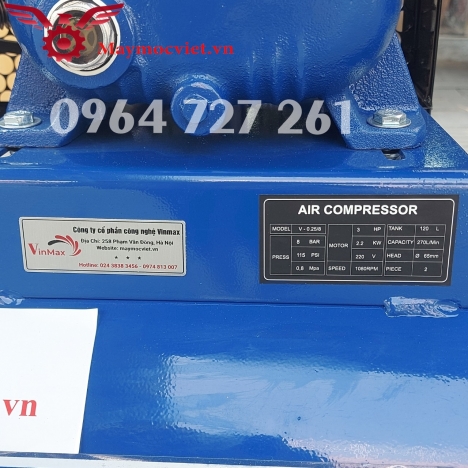 Máy nén khí PU.MA 120 Lít 3HP